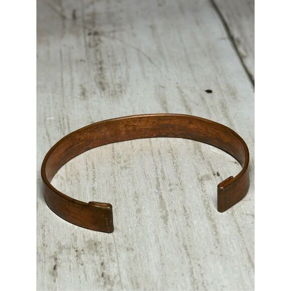 It’s Ok not to Be OK Unisex Copper Cuff Bracelet Hand Stamped - Picture 9 of 9